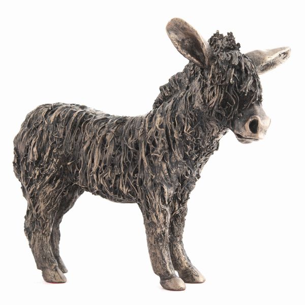 Donkey Standing Bronze Figurine by Veronica Ballan IFrith Sculpture)