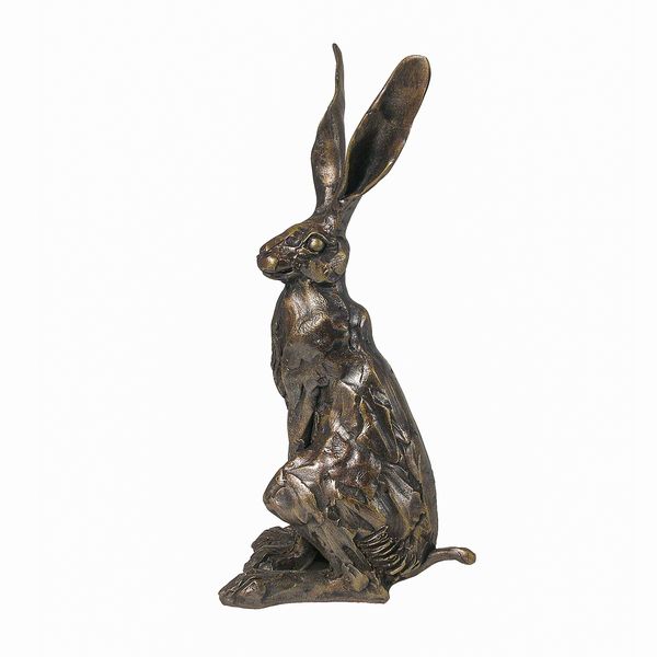 Wiltshire Hare Bronze Figurine by Paul Jenkins (Frith Sculpture)