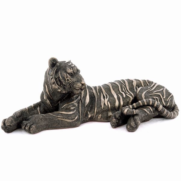 Tiger Bronze Figurine by Mitko Kavrikov (Frith Sculpture)