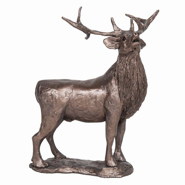 Stag Rutting Bronze Figurine by Thomas Meadows (Frith Sculpture)