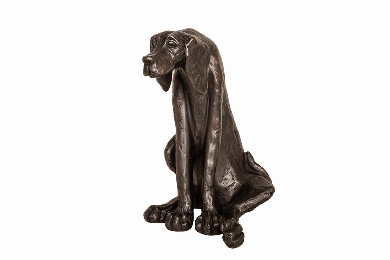 Hound Dog Bronze Figurine by Paul Jenkins (Frith Sculpture)