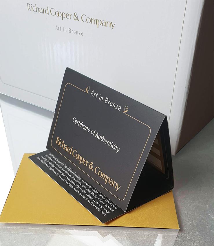 Small Hare Running Bronze Sculpture by Michael Simpson