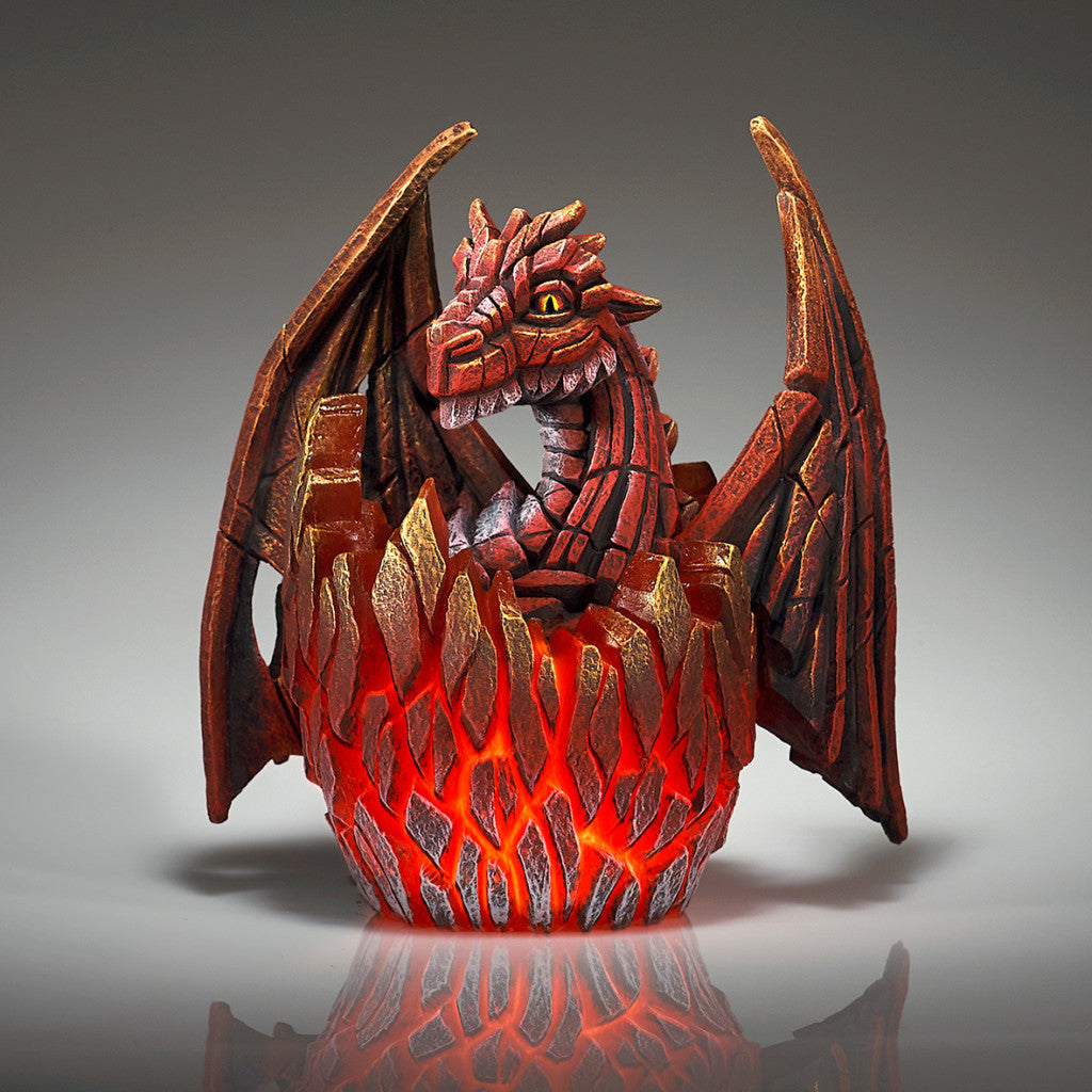 Edge Sculpture Dragon Egg Red Illumination by Matt Buckley