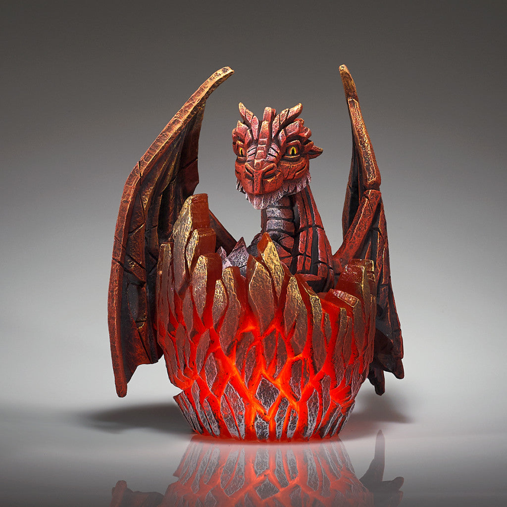 Edge Sculpture Dragon Egg Red Illumination by Matt Buckley