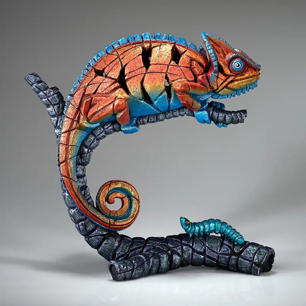 Edge Sculpture Chameleon Tropical Tangerine (Limited Edition 75) by Matt Buckley