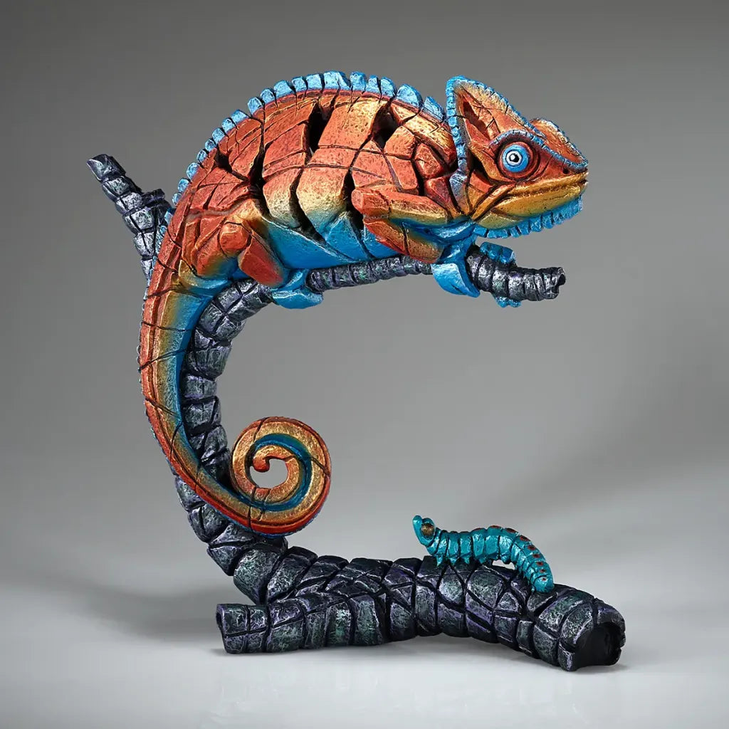 Edge Sculpture Chameleon Tropical Tangerine (Limited Edition 75) by Matt Buckley