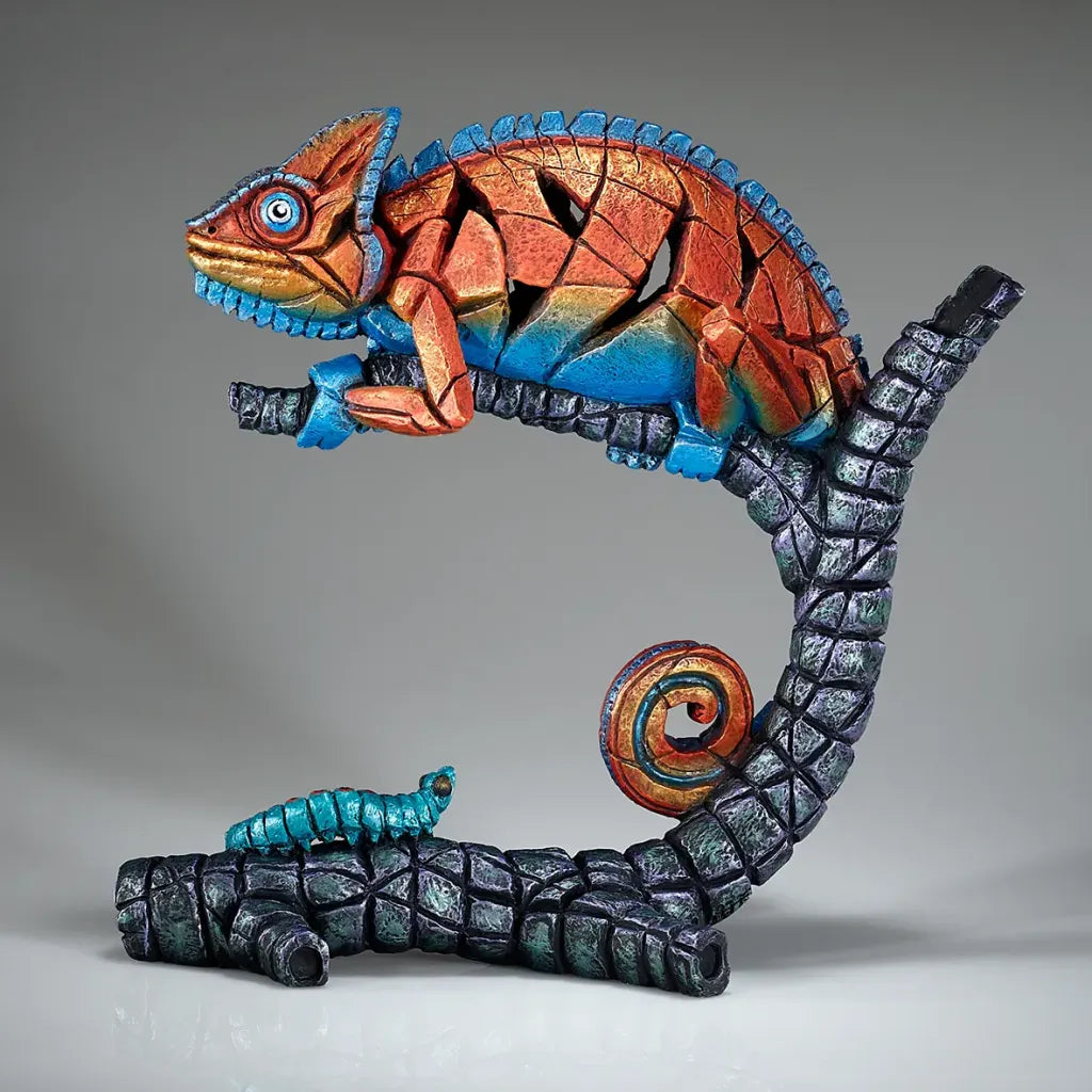 Edge Sculpture Chameleon Tropical Tangerine (Limited Edition 75) by Matt Buckley
