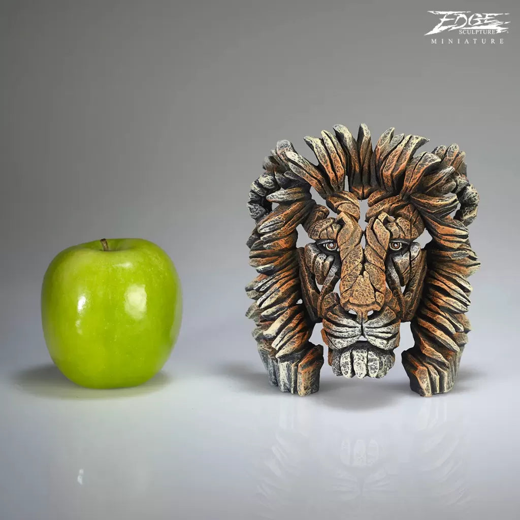 Edge Sculpture Miniature Lion Bust Savannah by Matt Buckley