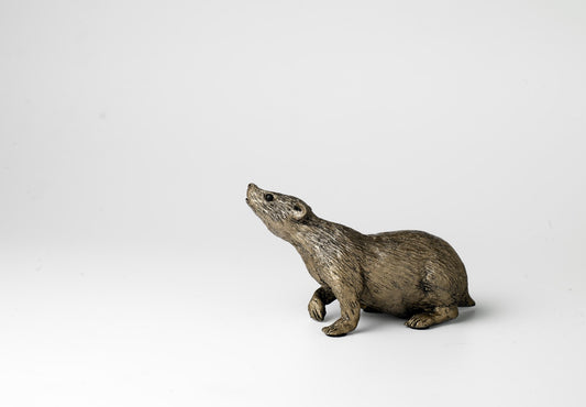 Badger Bronze Figurine by Jonny Sanders (Frith Sculpture)