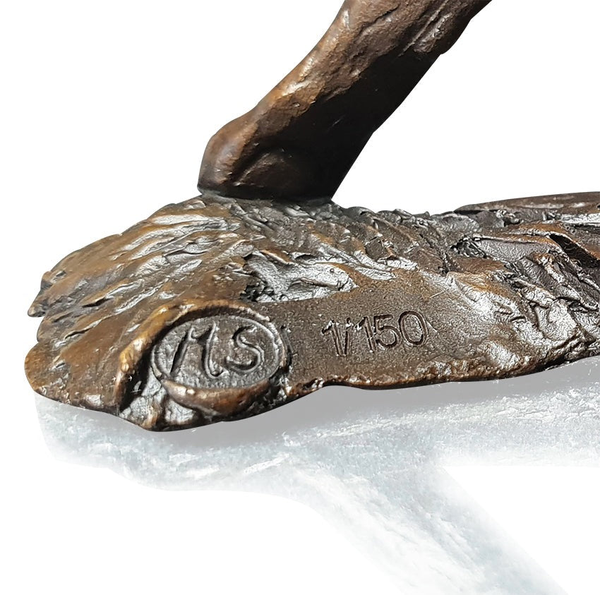 Jack Russell Bronze Dog Figurine by Michael Simpson (Limited Edition)