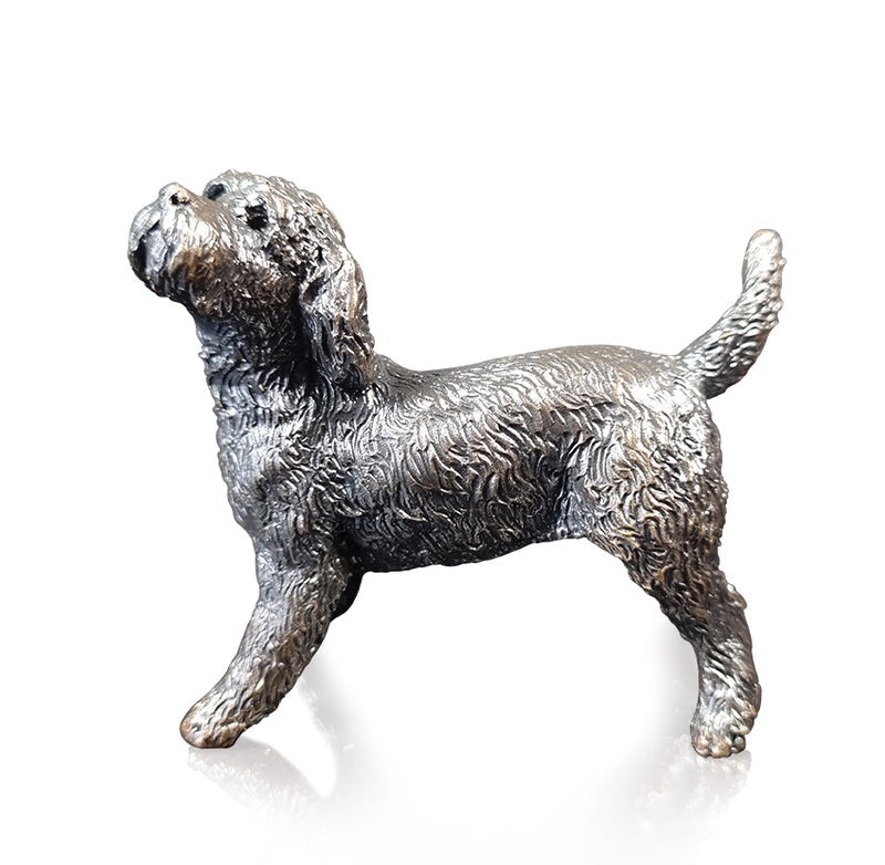 Cockapoo Standing Bronze Dog Figurine by Michael Simpson (Limited Edition)