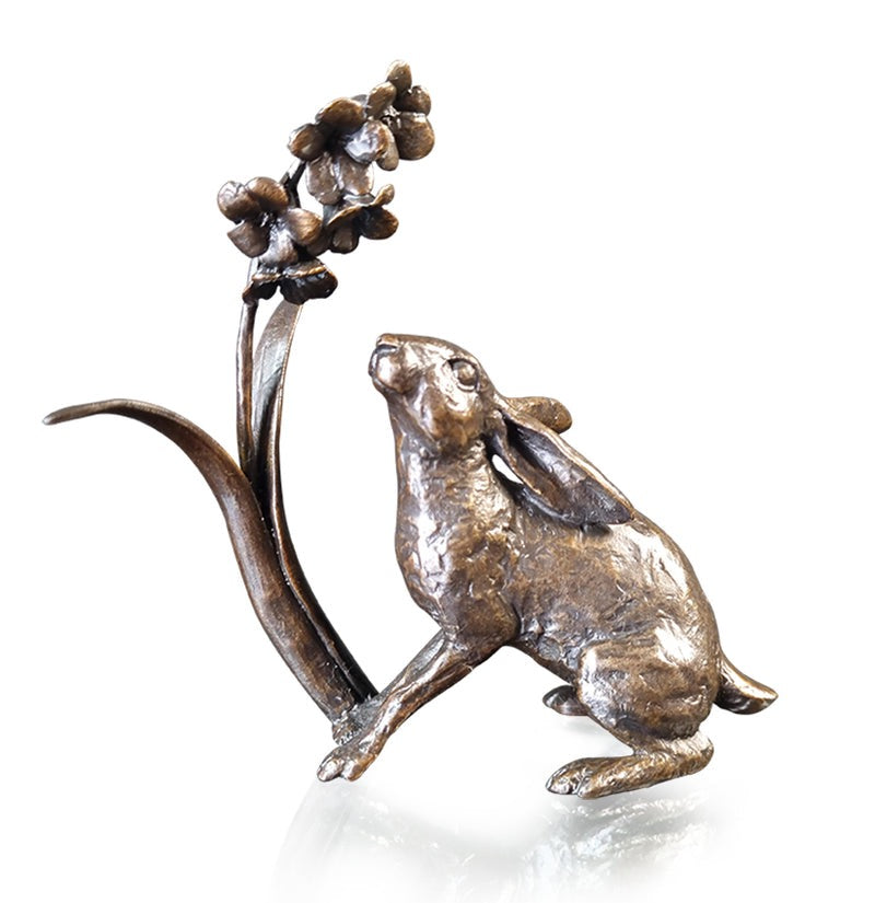 Hare with Bluebells Bronze by Michael Simpson (Limited Edition)