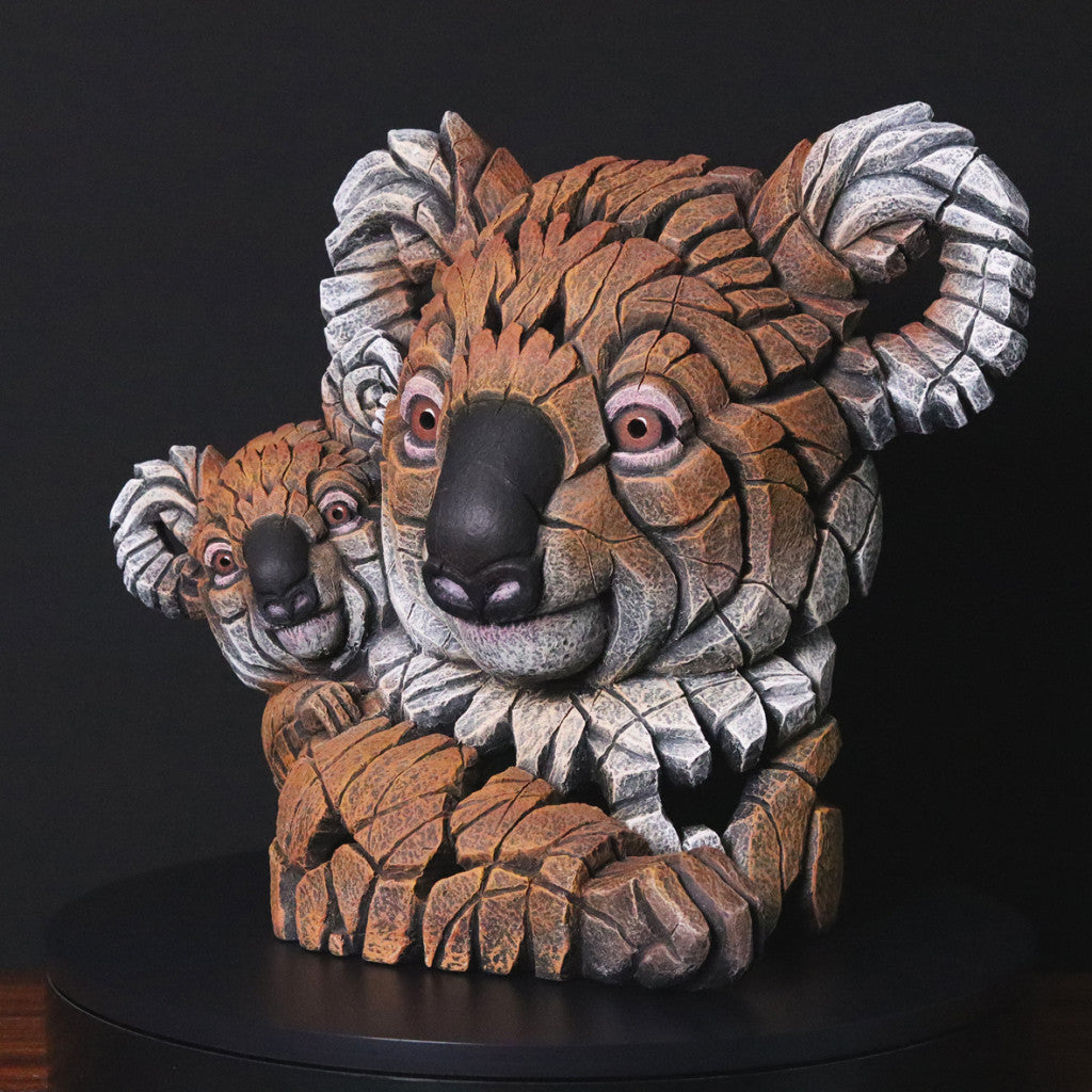 Edge Sculpture Koala & Joey (Brown) by Matt Buckley