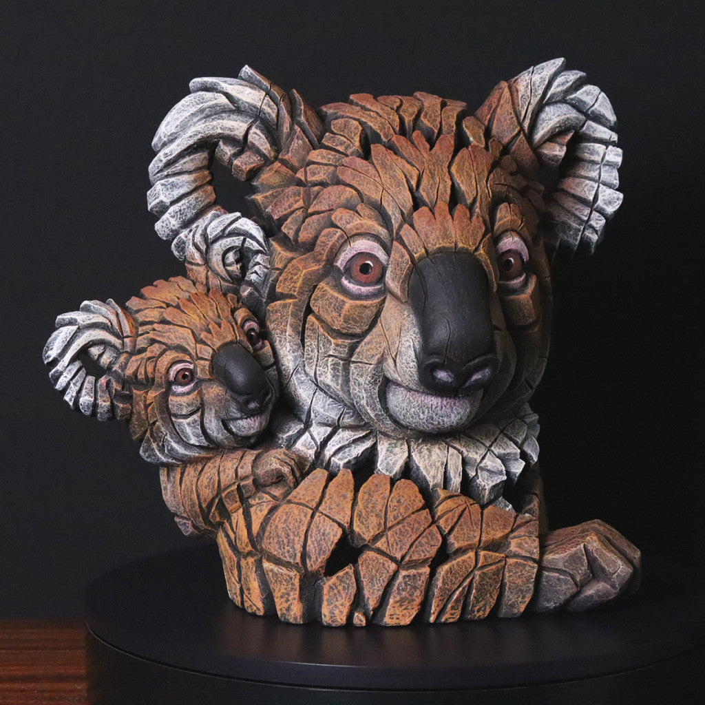 Edge Sculpture Koala & Joey (Brown) by Matt Buckley