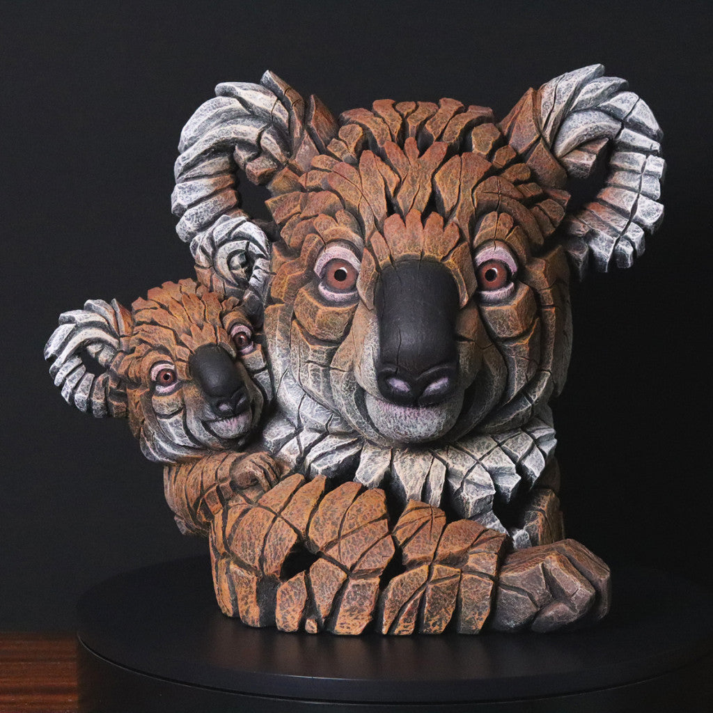Edge Sculpture Koala & Joey (Brown) by Matt Buckley