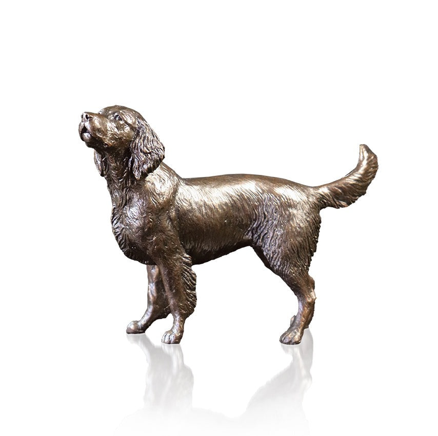 Springer Spaniel Bronze Dog Figurine by Keith Sherwin (Limited Edition)