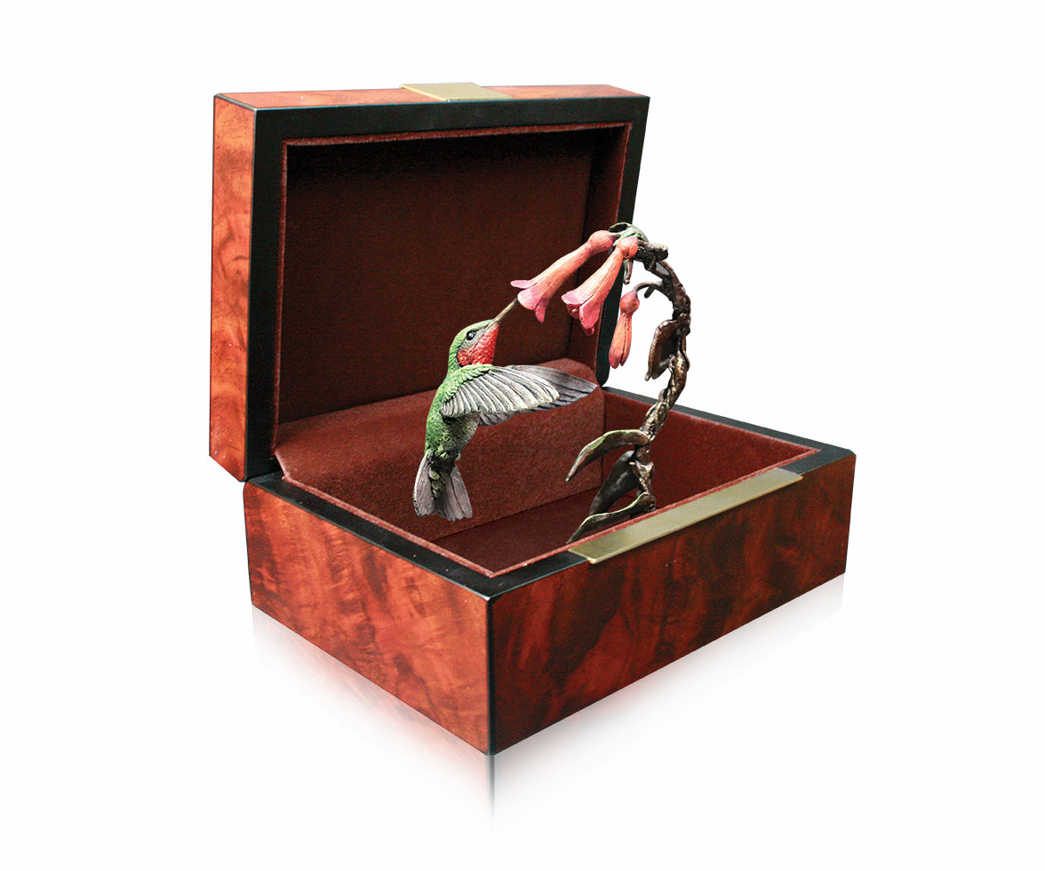Hummingbird In Presentation Box by Keith Sherwin