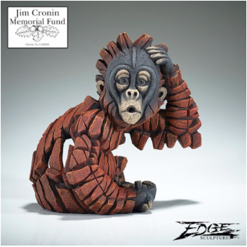 Edge Sculpture Baby OH Orangutan for Jim Cronin Memorial Fund by Matt Buckley