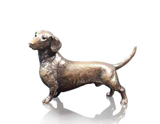 Dachshund Bronze Dog Figurine by Michael Simpson (Richard Cooper Bronze)