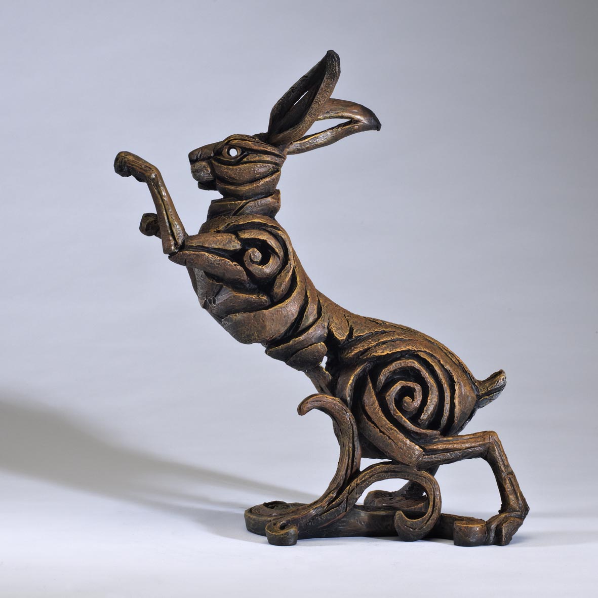 Edge Sculpture Hare - Brown by Matt Buckley