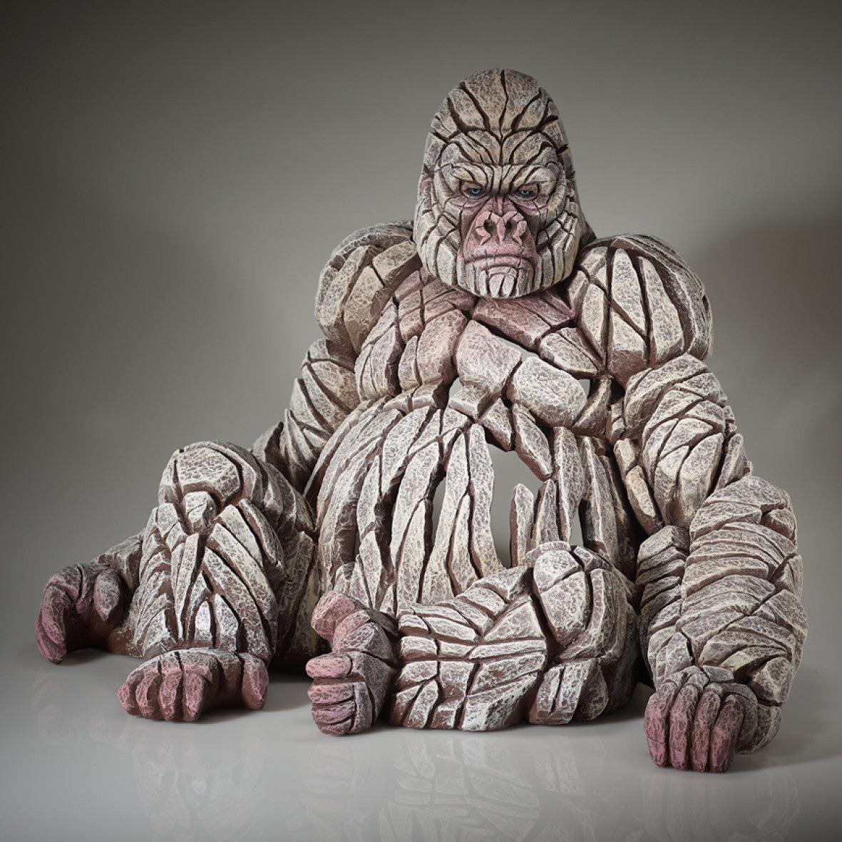 Edge Sculpture Gorilla (White) by Matt Buckley