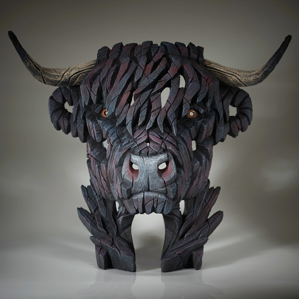Edge Sculpture Highland Cow Bust