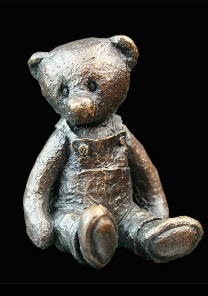 Hattie Bronze Teddy Bear Figurine by Michael Simpson (Richard Cooper Bronze)