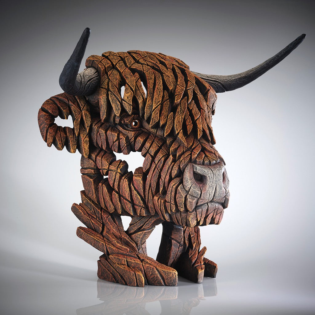 Edge Sculpture Highland Cow Bust by Matt Buckley