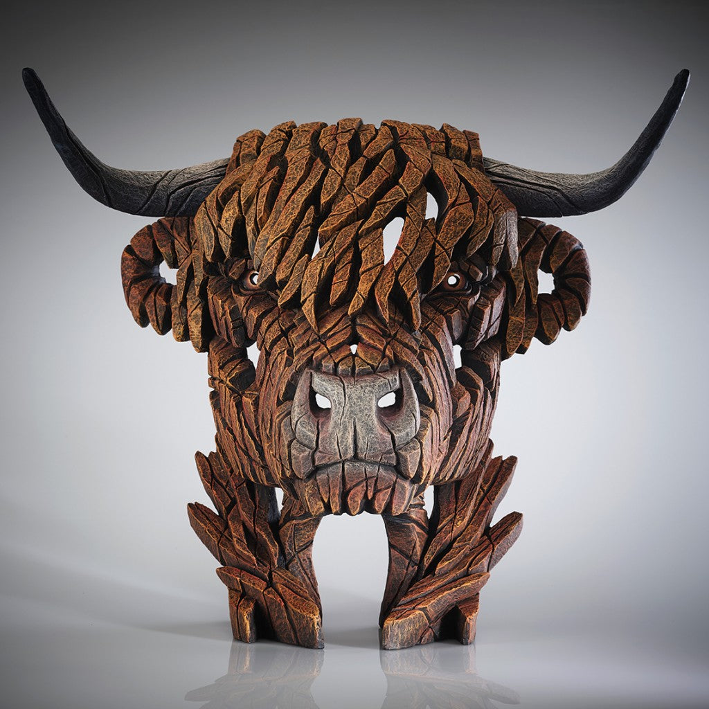 Edge Sculpture Highland Cow Bust by Matt Buckley