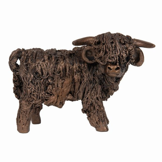 Malcolm Highland Bull Bronze Figurine by Veronica Ballan (frith Sculpture)