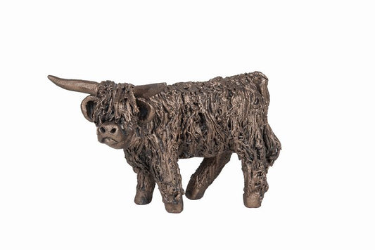 Angus Highland Bull Bronze Figurine by Veronica Ballan for Frith Sculpture MINIMA