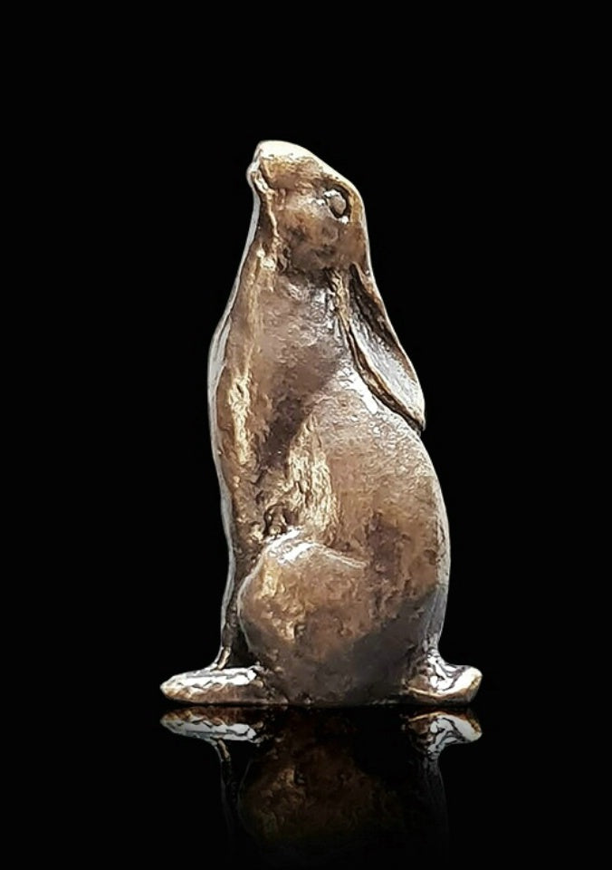 Butler & Peach Miniatures - Bronze Moongazing hare
