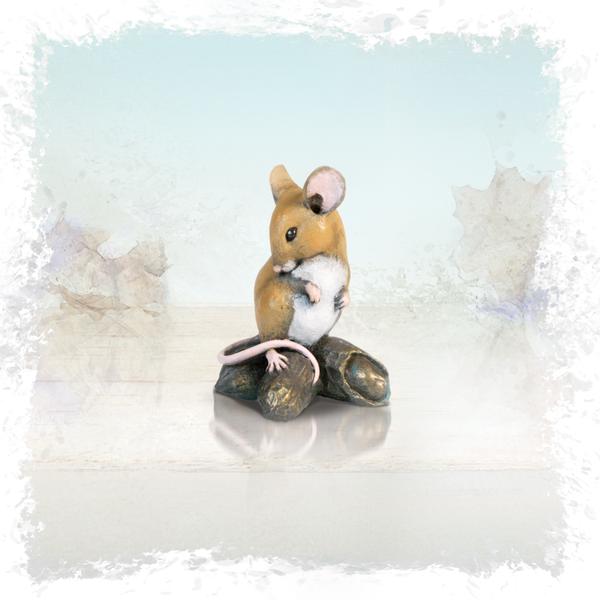 Mouse with Monkey Nuts Bronze Figurine by Michael Simpson (Richard Cooper Studio)