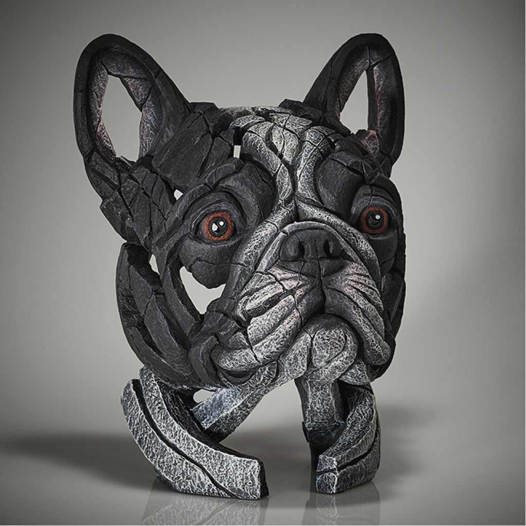 Edge Sculpture French Bulldog Pied Black & White by Matt Buckley