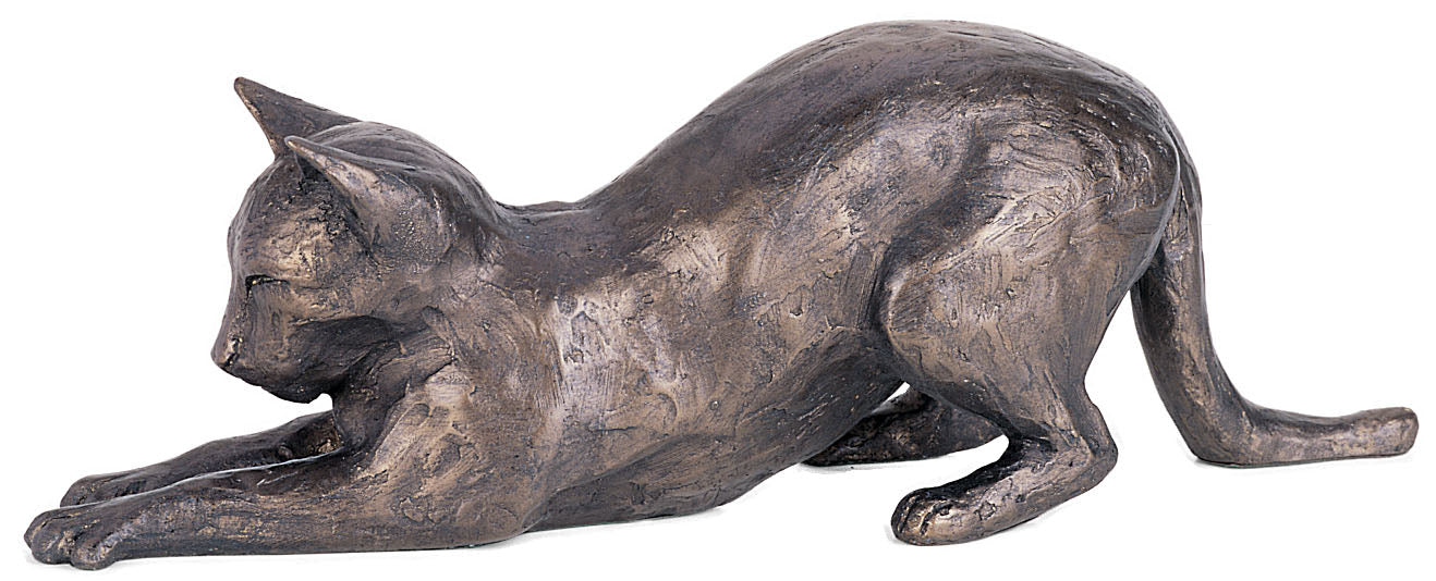 Tilly Bronze Cat Figurine by Paul Jenkins (Frith Sculpture)