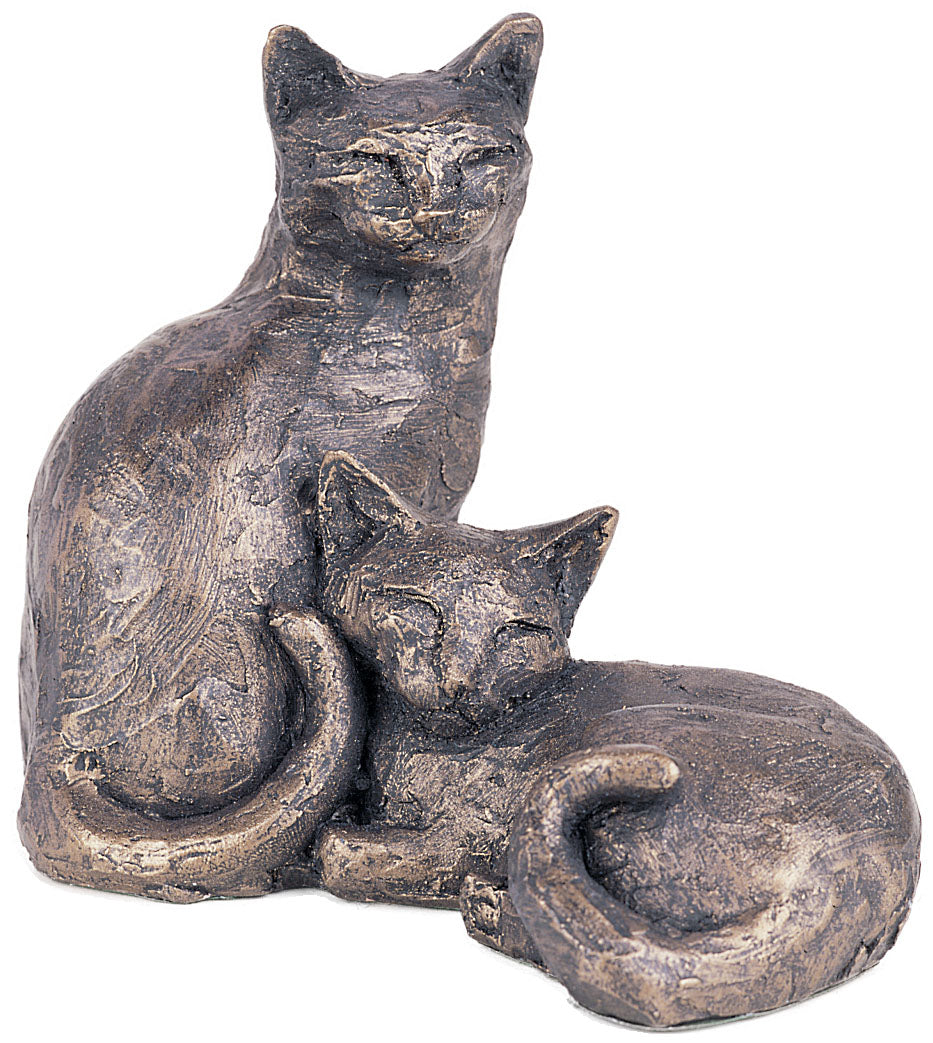 Toby & Poppy Bronze Cat Figurine by Paul Jenkins (Frith Sculpture)