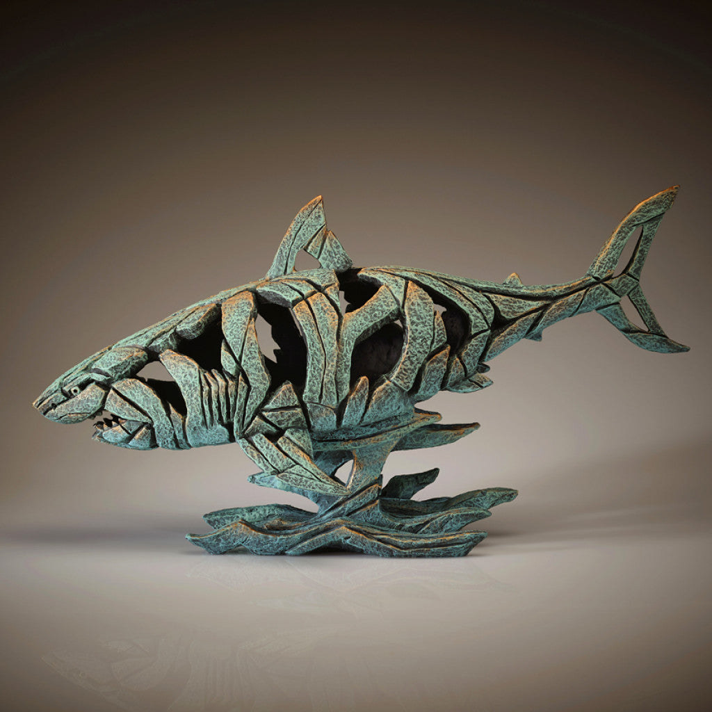 Edge Sculpture Shark - Verdis Gris by Matt Buckley