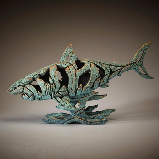 Edge Sculpture Shark - Verdis Gris by Matt Buckley