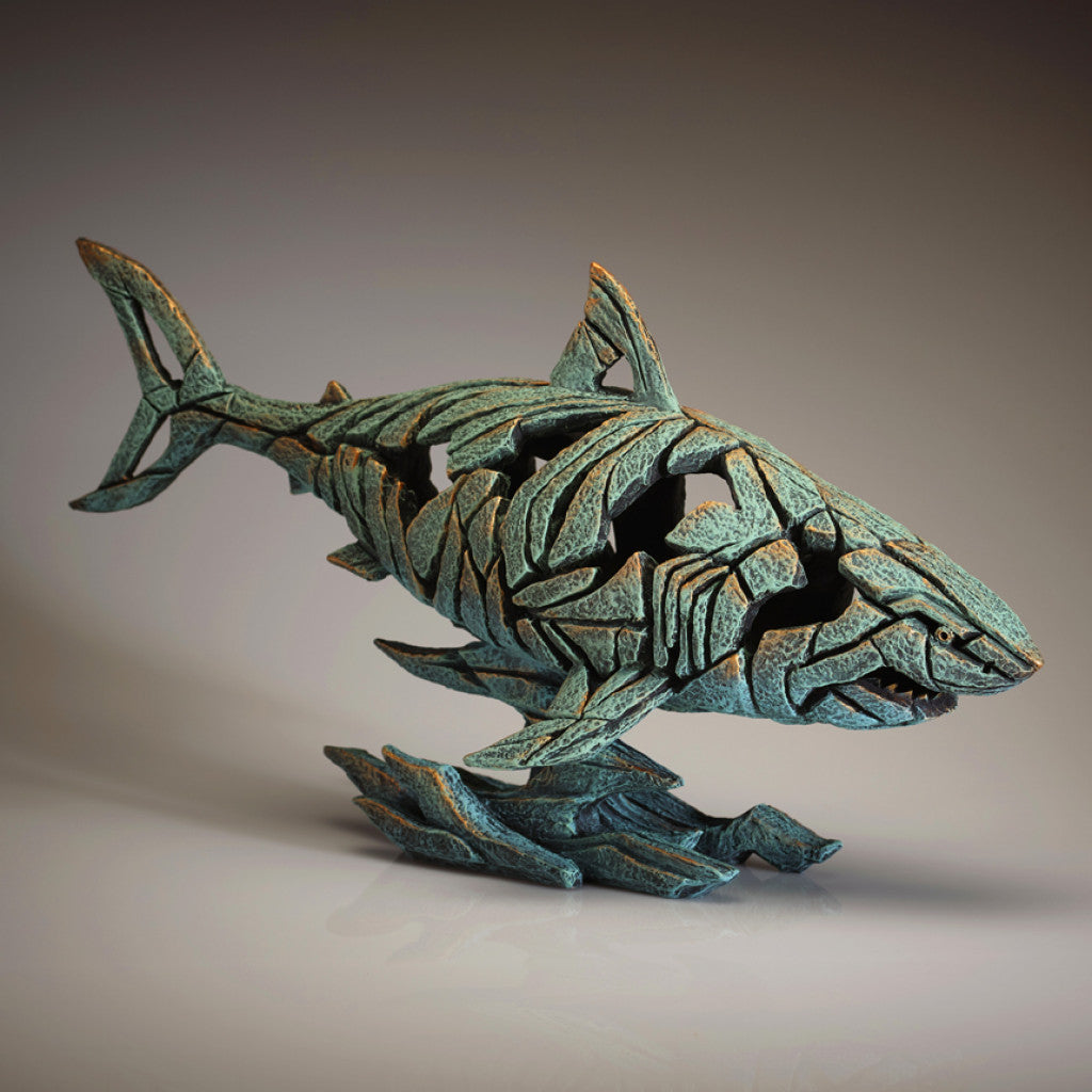 Edge Sculpture Shark - Verdis Gris by Matt Buckley
