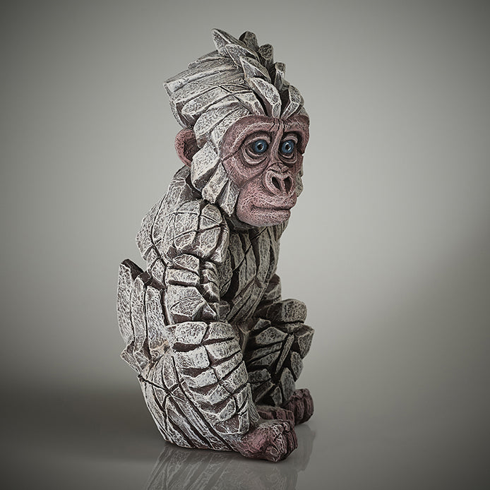 Edge Sculpture Baby Gorilla Snowflake by Matt Buckley