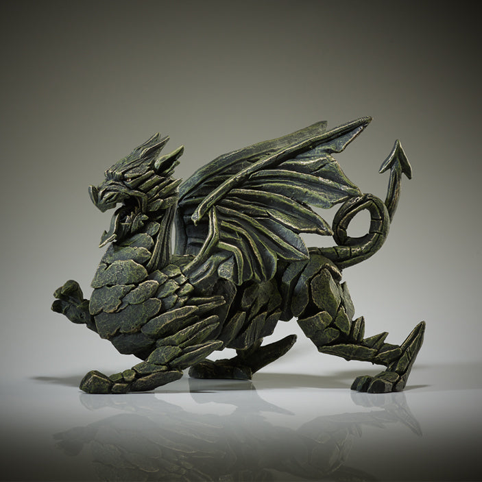 Edge Sculpture Dragon - Green by Matt Buckley