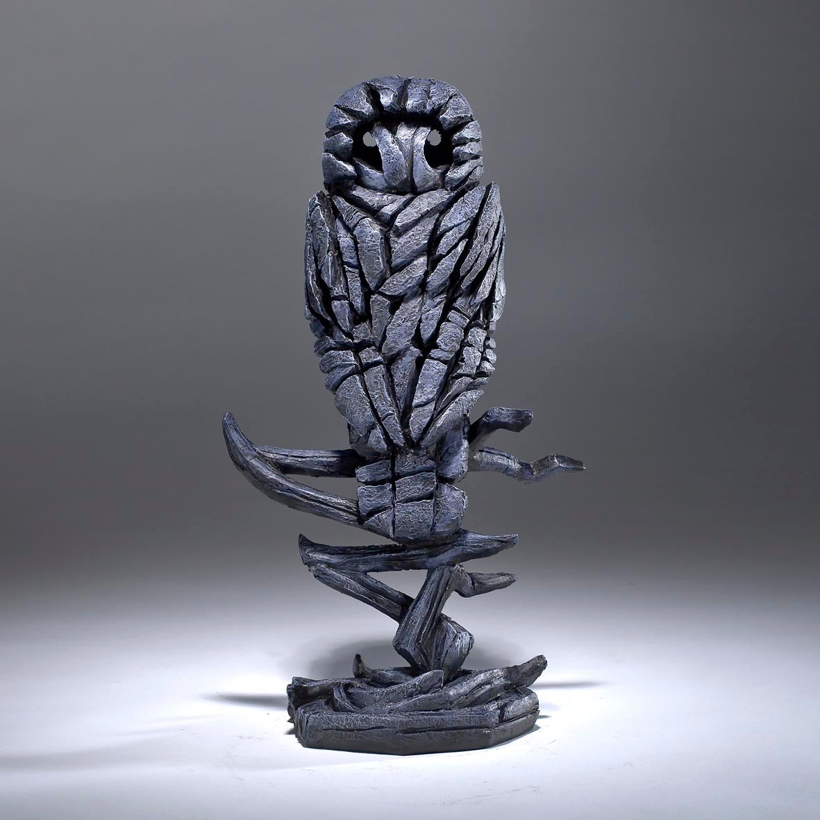 Edge Sculpture Owl - Midnight Blue by Matt Buckley