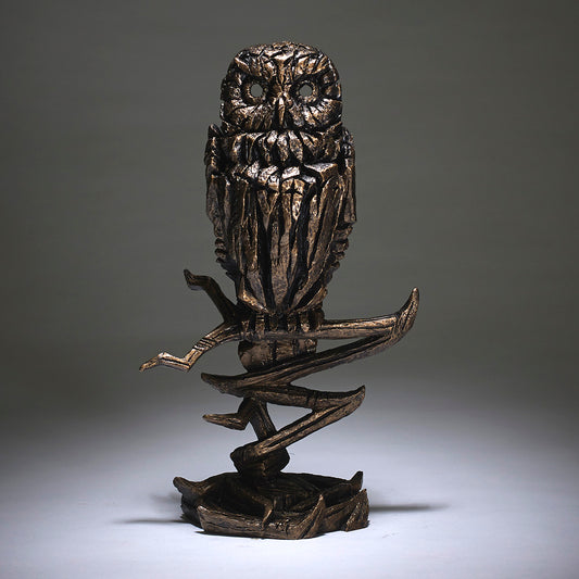 Edge Sculpture Owl - Golden