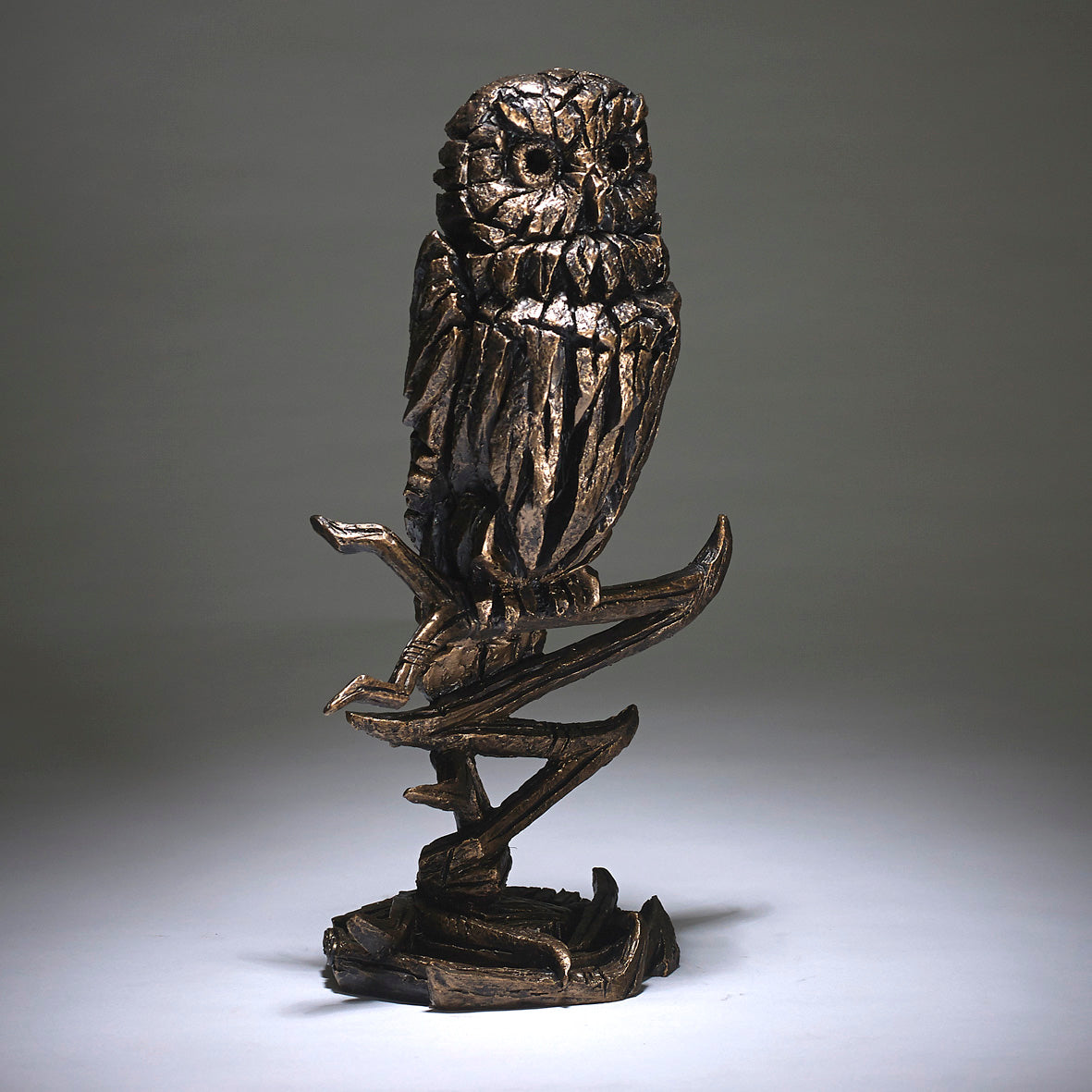 Edge Sculpture Owl Golden By Matt Buckley