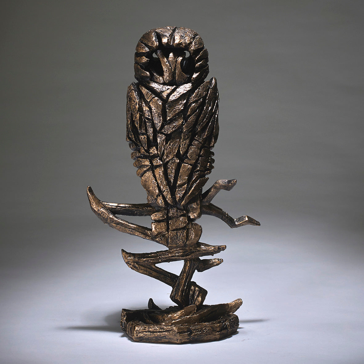 Edge Sculpture Owl Golden By Matt Buckley