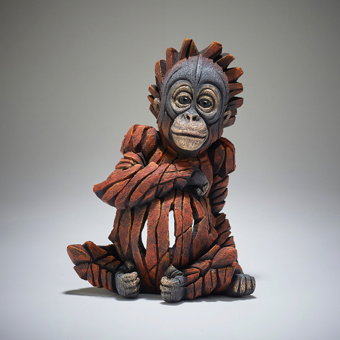 Edge Sculpture Orangutan Family by Matt Buckley