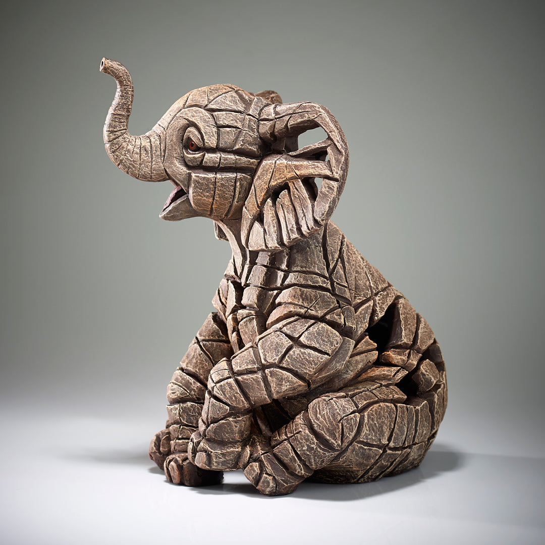 Edge Sculpture Elephant Calf by Matt Buckley