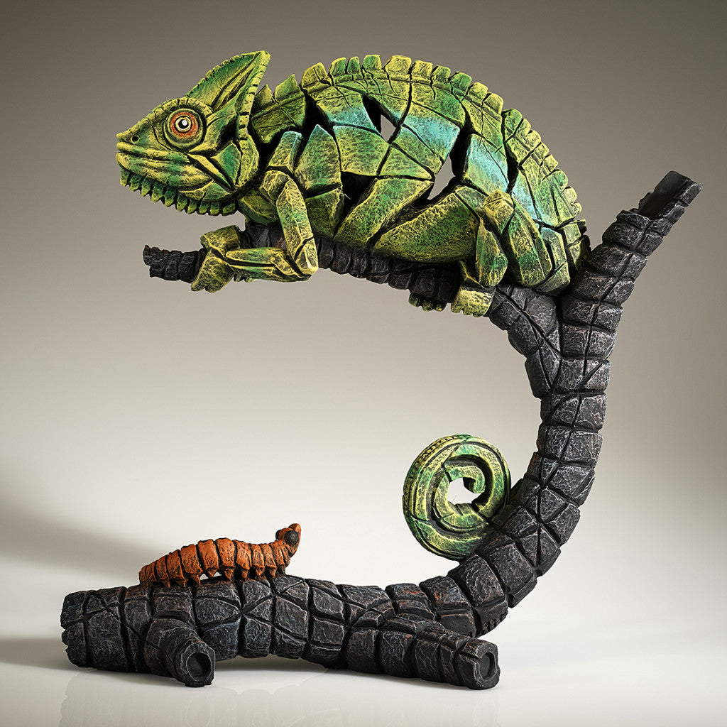 Edge Sculpture Chameleon (Green) by Matt Buckley