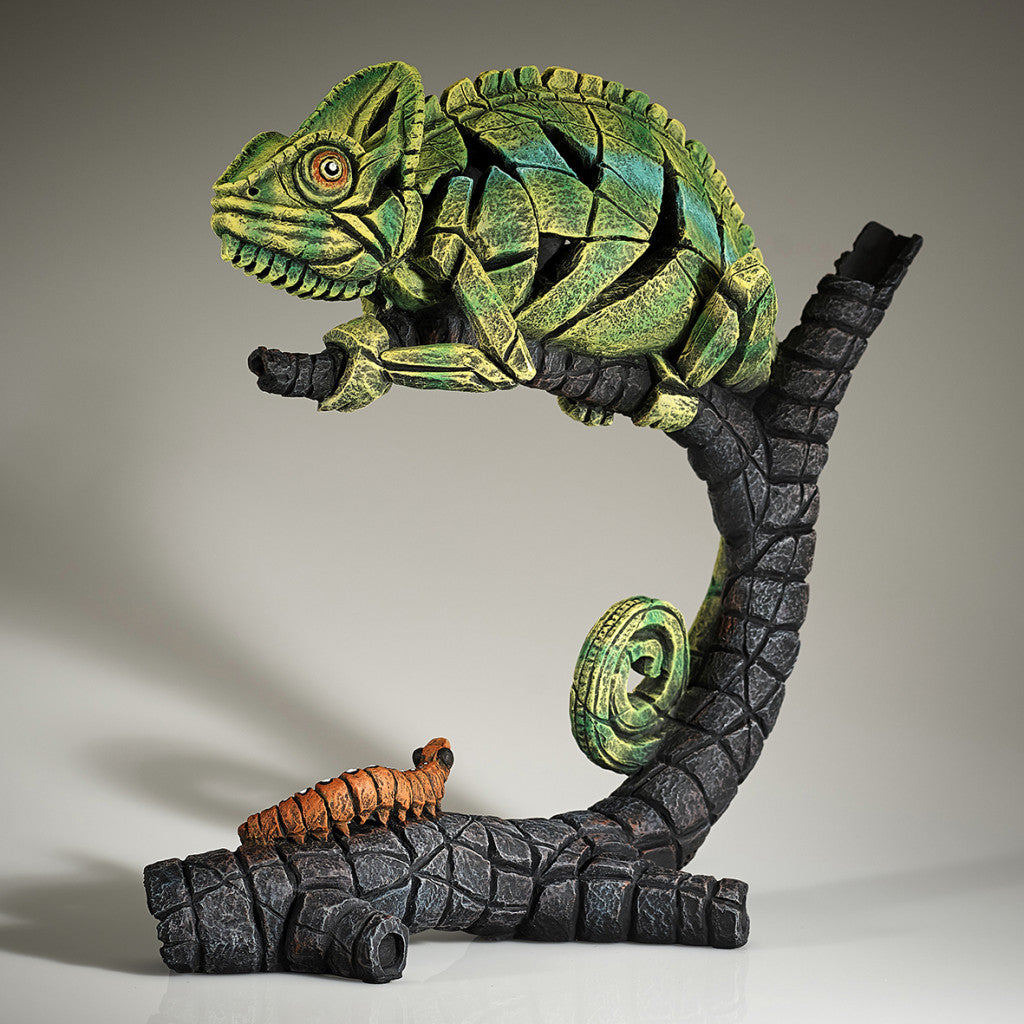 Edge Sculpture Chameleon (Green) by Matt Buckley