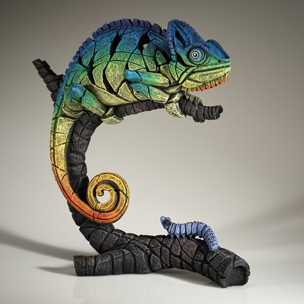 Edge Sculpture Chameleon (Rainbow Blue) by Matt Buckley